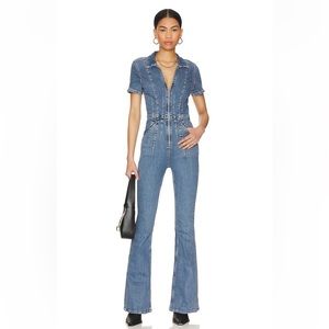 Free People denim Jumpsuit